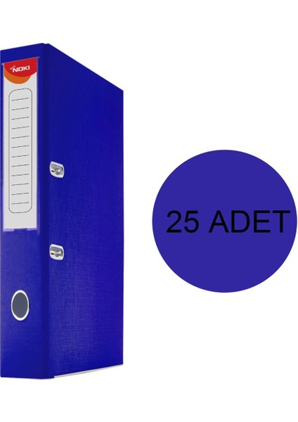 Dar Plastik Klasör (56412-130) Mavi 25 Li Koli