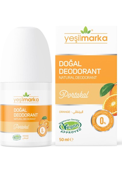 Doğal Deodorant– Portakal- Vegan- Alkolsüz- Parabensiz- Aluminyum Kimyasalı Içermez