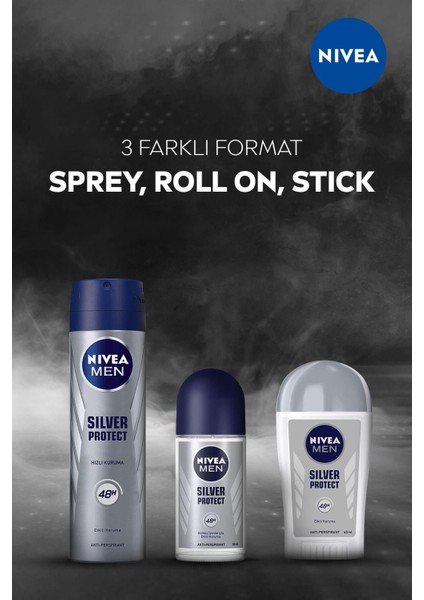 Men Erkek Sprey Deodorant Silver Protect 48 Saat Anti-Perspirant Koruma 150 ml indirimleri