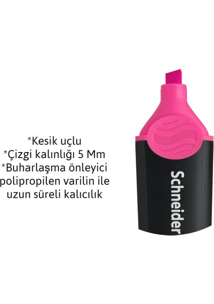 Fosforlu Kalem Işaret Kalemi Job Pembe 150 SCF102 (10 Lu Paket) fiyatları