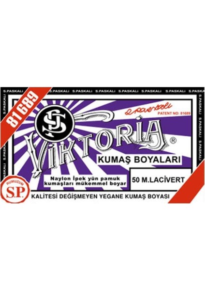 Kumaş Boyası Mor Lacivert (Adet) Viktoria