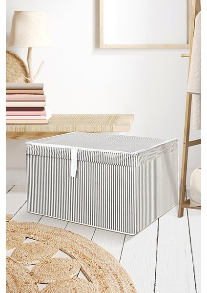 Daisyhome 2 Adet Çok Amaçlı Kapaklı Kumaş Kutu Duvarlı Hurç Sandık 40 x 30 x 26 Hurç indirimleri