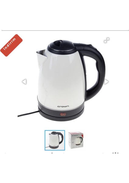 Crown Kettle Renkli Kettle Kettle Kampanya