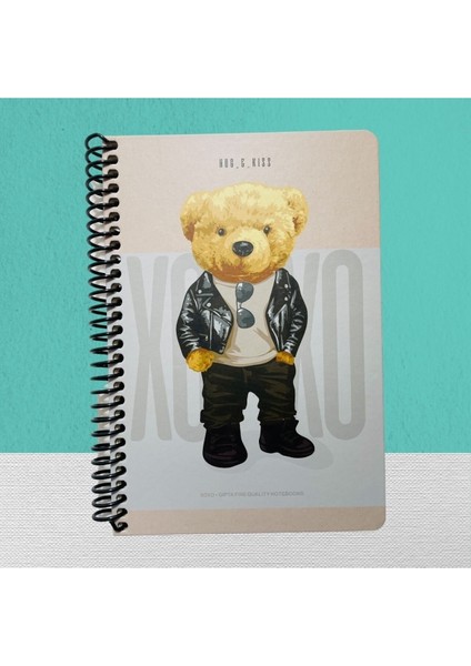 Xoxo Spiralli Sert Kpk. Defter 17X24 120 Yp. Kareli