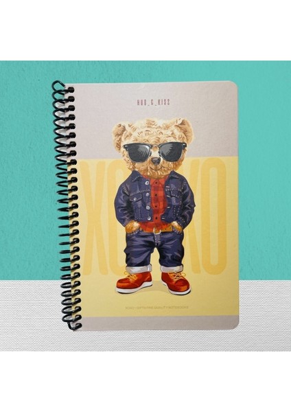 Xoxo Spiralli Sert Kpk. Defter 17X24 120 Yp. Kareli
