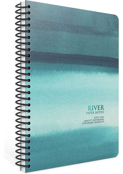 Papernotes Spiralli Sert Kapak 17X24 120 Yaprak Kareli Defter
