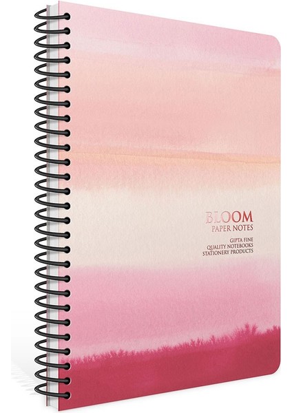 Papernotes Spiralli Sert Kapak 17X24 120 Yaprak Kareli Defter