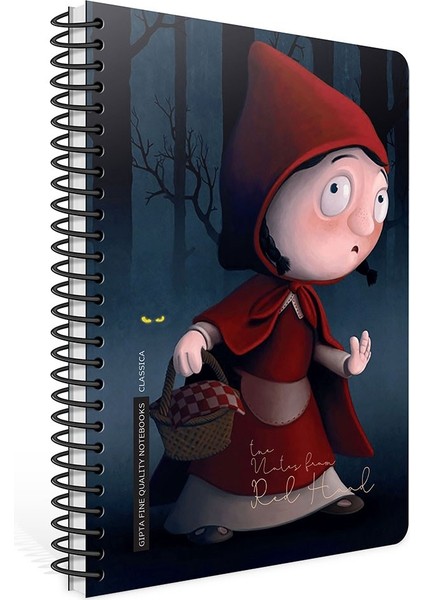 Classica Spiralli Sert Kapak 17X24 120 Yaprak Kareli Defter