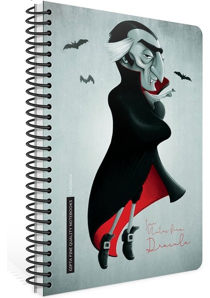 Classica Spiralli Sert Kapak 17X24 120 Yaprak Kareli Defter