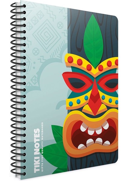 Tiki Notes Spiralli Karton Kapak A4 80 Yaprak Çizgili Defter