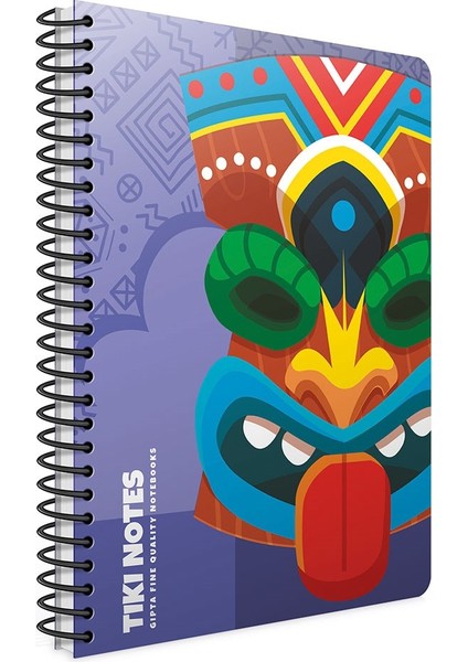 Tiki Notes Spiralli Karton Kapak A4 80 Yaprak Çizgili Defter