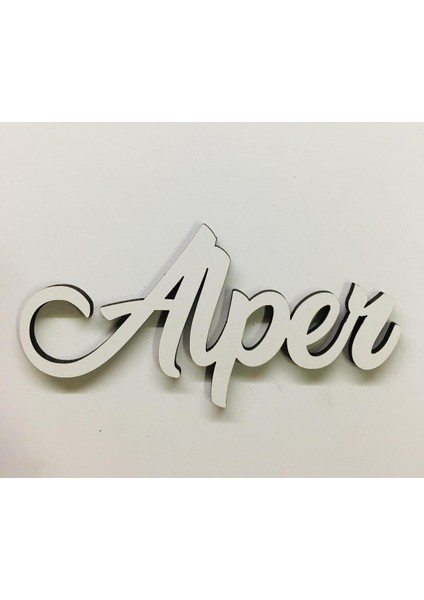 Ahşap Isim Özel Kapı Süsü, Takı Yastığı Isim 30 cm