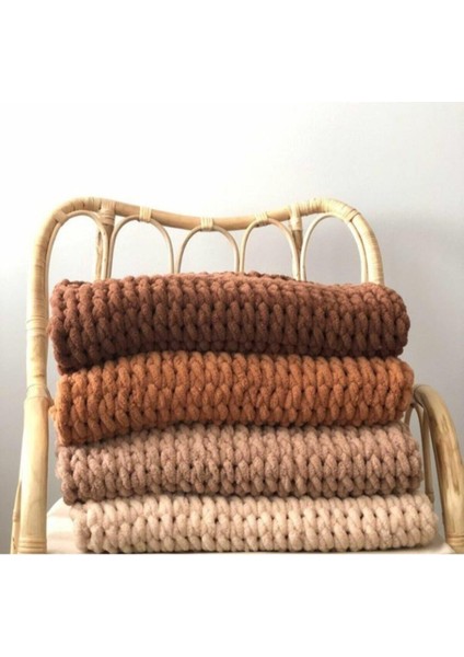 Krem Renk Tv Battaniyesi modelleri