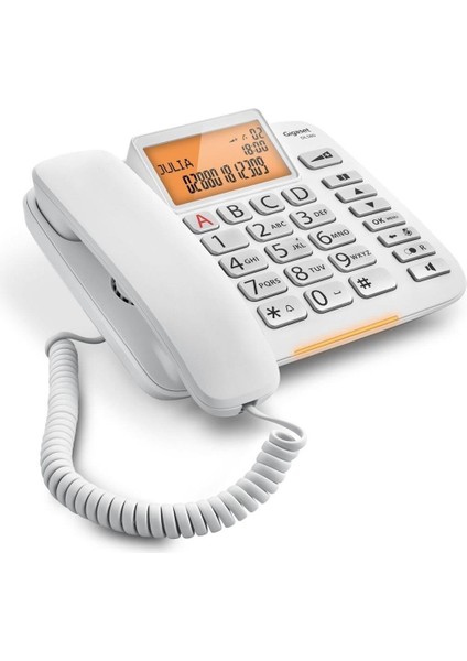 Dl580 Ekranlı Telefon (Adaptörlü) (Beyaz) Gıgaset Telefon Dl580 fiyatları