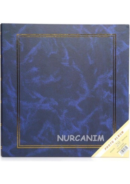 20 Yaprak [40 Sayfa] 315 x 325mm Ciltbezli Yapıştırmalı Fotoğraf Albümü Lacivert fiyatları