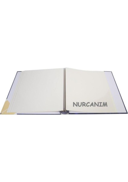 20 Yaprak [40 Sayfa] 315 x 325mm Ciltbezli Yapıştırmalı Fotoğraf Albümü Lacivert modelleri