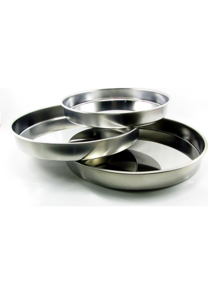 3'Lü Fırın Tepsisi 28 - 31 - 34 cm Boylarında Paslanmaz Çelik fiyatları