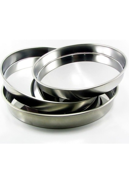 3'Lü Fırın Tepsisi 28 - 31 - 34 cm Boylarında Paslanmaz Çelik modelleri