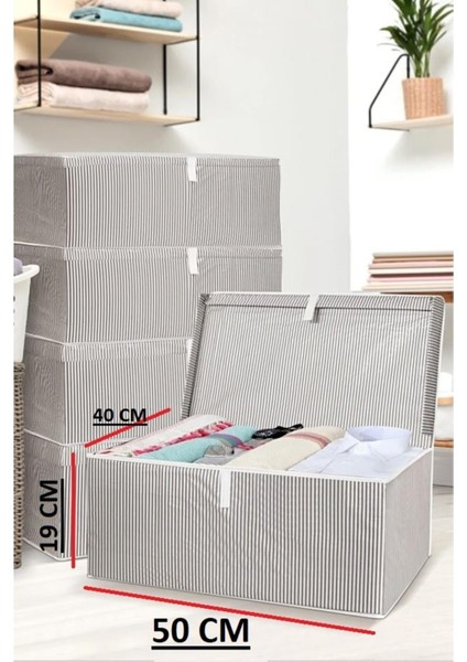 Daisyhome Baza Ve Çekyat Tipi Hurç 50*40*19 Baza Altı Hurç Çok Amaçlı Kutu Hurç