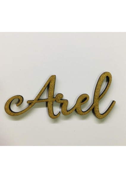 Ahşap Isim Özel Kapı Süsü, Takı Yastığı Isim 25 cm