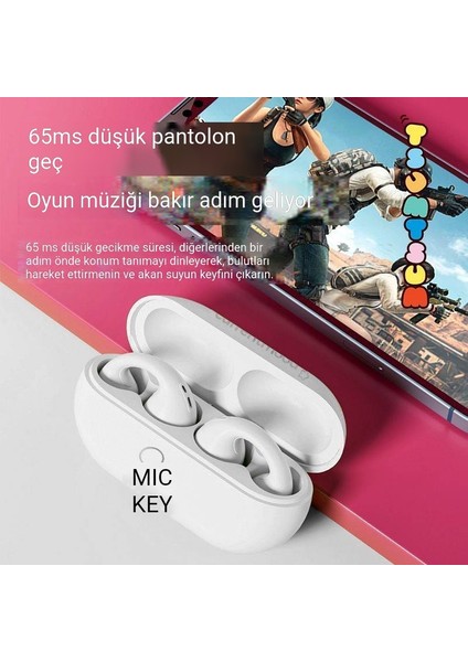 Sku-01-Disney Bluetooth Kulaklık Kulak Klipsi Serisi-Mickey White. (Yurt Dışından)