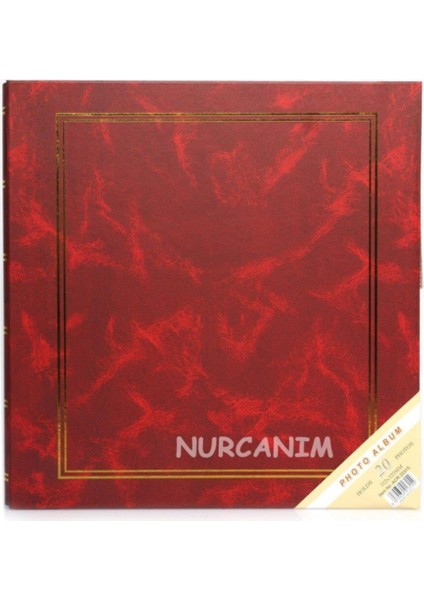 20 Yaprak [40 Sayfa] 315 x 325mm Ciltbezli Yapıştırmalı Fotoğraf Albümü Bordo fiyatları