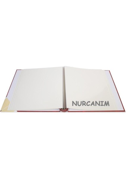 20 Yaprak [40 Sayfa] 315 x 325mm Ciltbezli Yapıştırmalı Fotoğraf Albümü Bordo modelleri