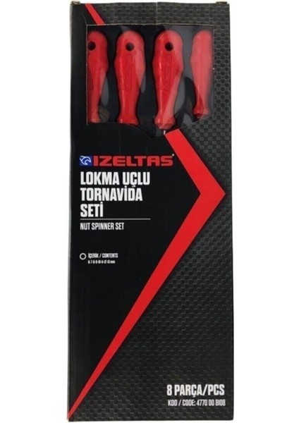 4770008108 Lokma Uçlu Tornavida Seti 8 Parça