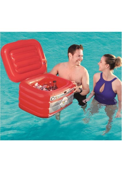 Pompa Hediye- 43184, 31 Lt Hacimli Portatif Şişme Buzdolabı - 61 x 53 cm