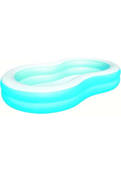 Şişirme Pompalı, 54117 Jumbo Oval Renkli Aile Havuzu Seti fiyatları