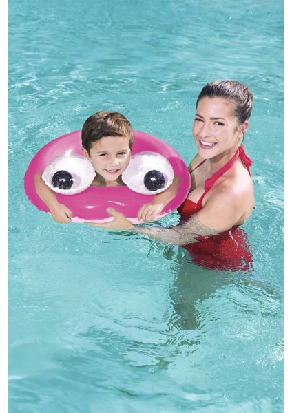 Büyük Gözlü Deniz Simit 61 cm Pembe