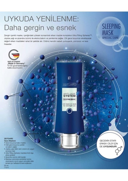 Zeitgard Gece Maskesi 50 ml fiyatları