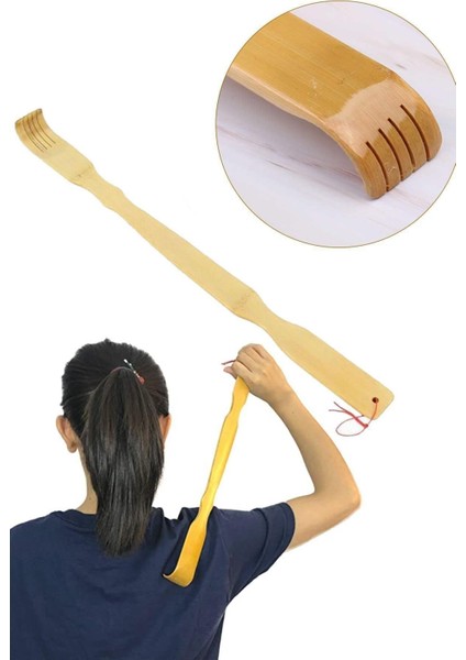 Emır Ahşap Sırt Kaşıma Aparatı Masaj Aleti Sırt Kaşıyıcı 46 Cm. Sırt Kaşıma Çubuğu