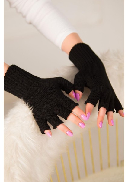 Kesik Eldiven Siyah - 4628.571.