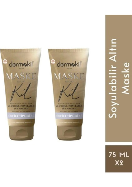 Soyulabilir Altın Maske Set 150ML 2'li