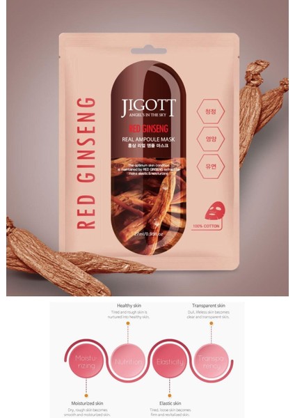 3'lü Fırsat Paketi - Lüks Kore Maske Seti Red Ginseng