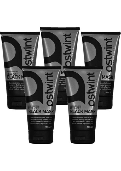 Siyah Soyulabilir Maske 150 ml 5 Adet