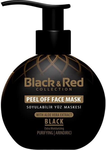 Black & Red Soyulabilir Siyah Yüz Maskesi Arındırıcı 250 ml - Killi Yüz Maskesi Orman Meyveli 400GR