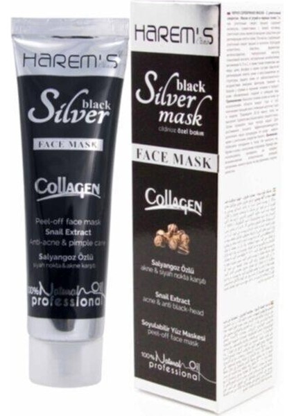 Harem's Ottoman Siyah Gümüş Maske