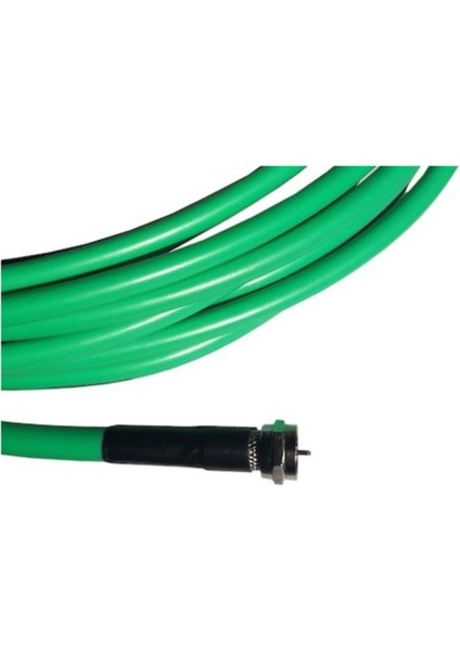 20 Metre RG6U/4U Uydu Anten Kablosu Yeşil
