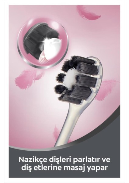 Foamsoft Siyah Diş Eti Masajı Yumuşak Diş Fırçası fırsatları