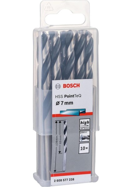 Hss-Pointteq 7,0 mm 10'lu Paket Matkap Ucu