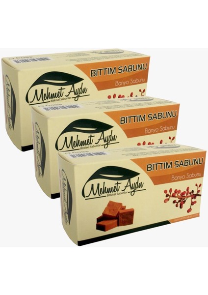 3 Adet Mehmet Aydın Bitkisel Bıttım Sabunu 480 gr
