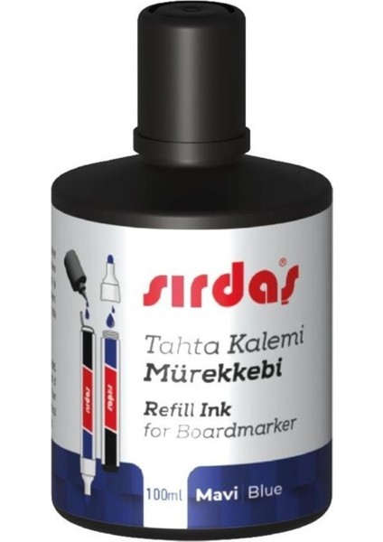 Beyaz Tahta Kalem Mürekkebi 100 Ml. Mavi