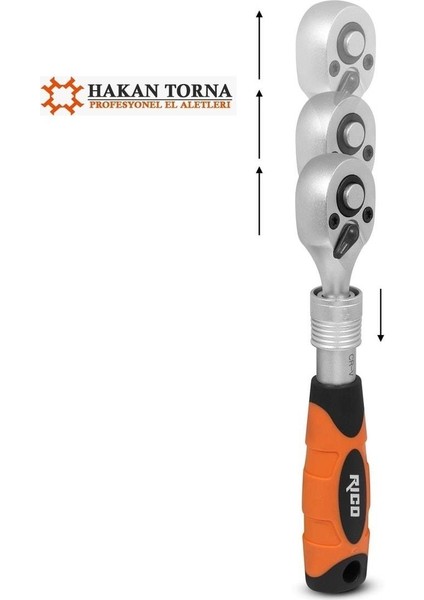 1/4”cırcır Kolu Uzatmalı 72 Diş