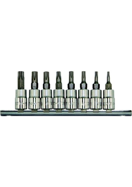 RC7024 Delikli Torx Uç Seti Takımı 1/4&quot; Lokmalı 8pcs