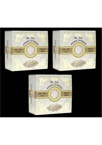 3 Adet Doğal Pirinç Proteinli Sabun 150 Gram
