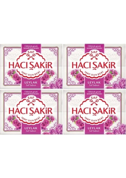 Hacı Şakir Banyo Sabunu Leylak 600 gr 4 Adet