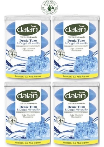 Fresh Minerals Duş Sabunu 16 Adet Deniz Tuzu 440 gr x 4 Paket