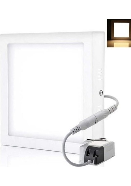 18W Sıva Üstü Kare LED Panel Armatür CT-5234 - Günışığı